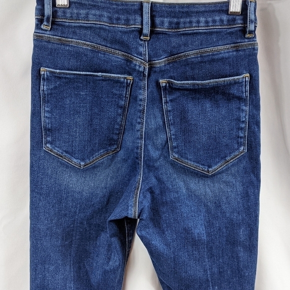 Asos Denim Destroyed Cropped Skinny Jeans Sz 26 - Picture 6 of 9
